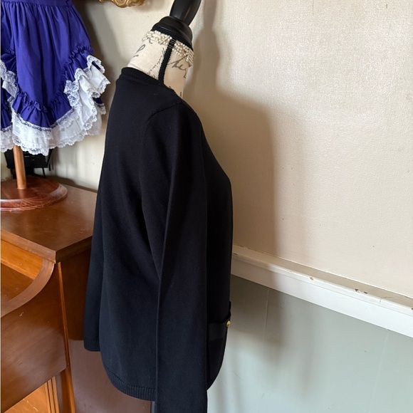Talbots Black Cardigan Sweater NWT 129.00‼️FINAL SALE - Picture 4 of 9